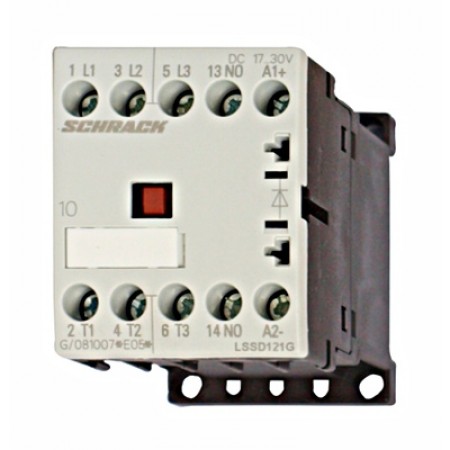 Contactor 5,5kW/400V 1ND DC17-30V Schrack